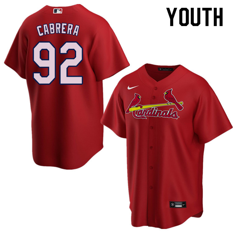 Nike Youth #92 Genesis Cabrera St.Louis Cardinals Baseball Jerseys Sale-Red